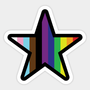 Rainbow star Sticker